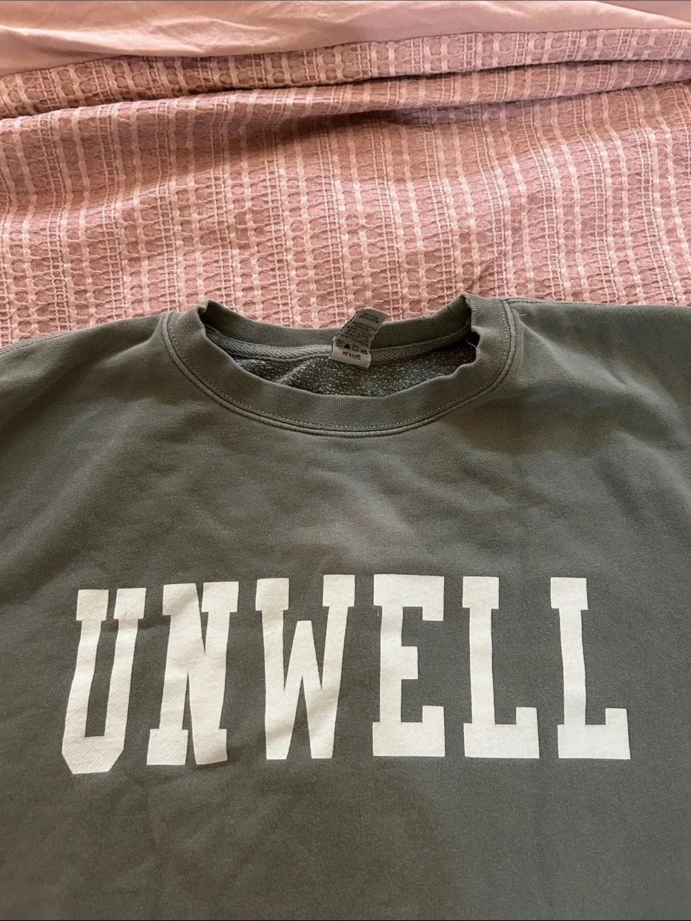 Unwell Crewneck Sweatshirt in Deep Green